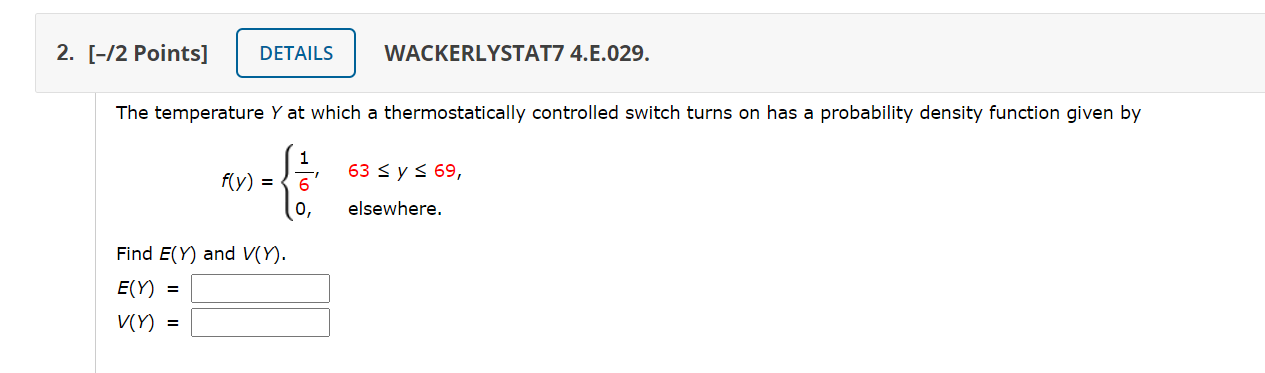 Solved Points Details Wackerlystat E The Chegg