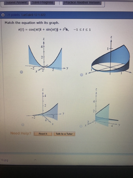 Solved Match The Equation With Its Graph R T Cos T I Chegg