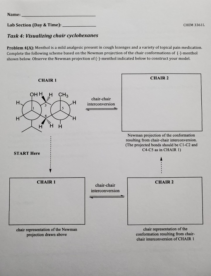 Solved Name Lab Section Day Time CHEM 33611 Task 4 Chegg