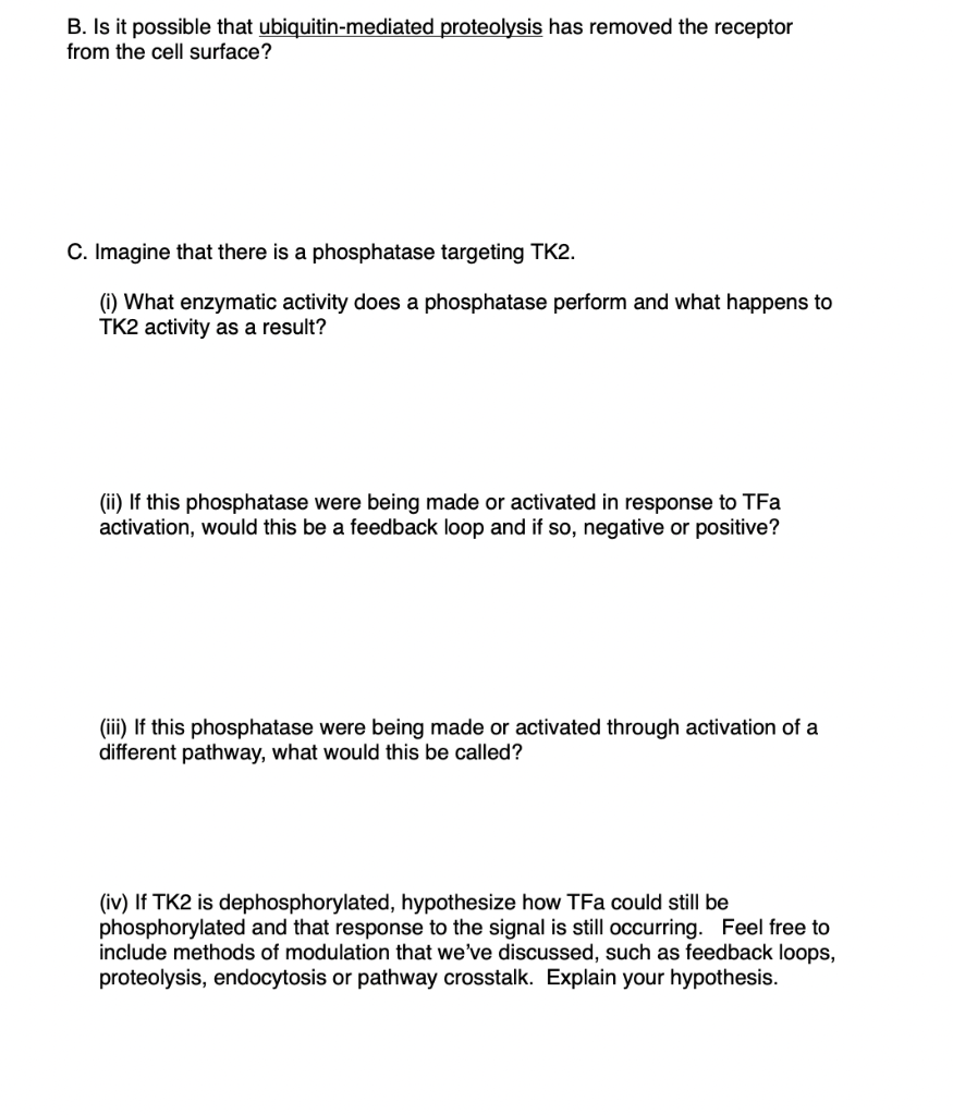 Solved Question Problem Solving In A Signal Transduction Chegg