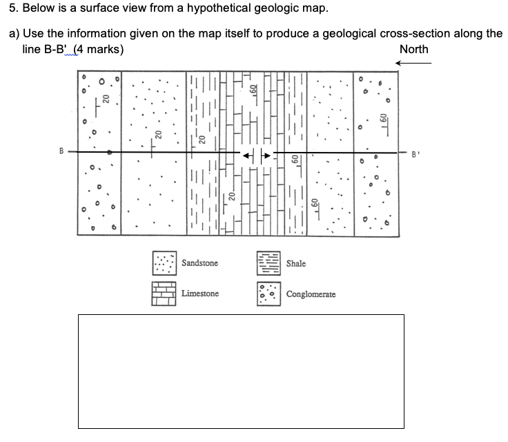 Solved 4 Complete The Geological Cross Sectional View In Chegg