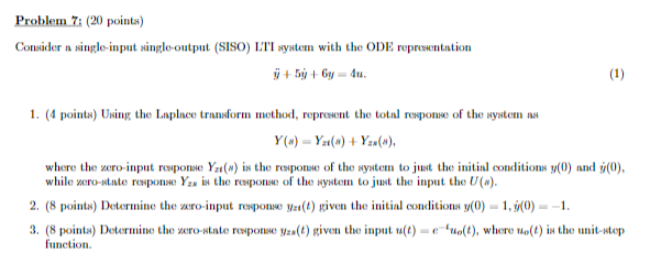 Solved Consider A Single Input Single Output Siso Lti Chegg