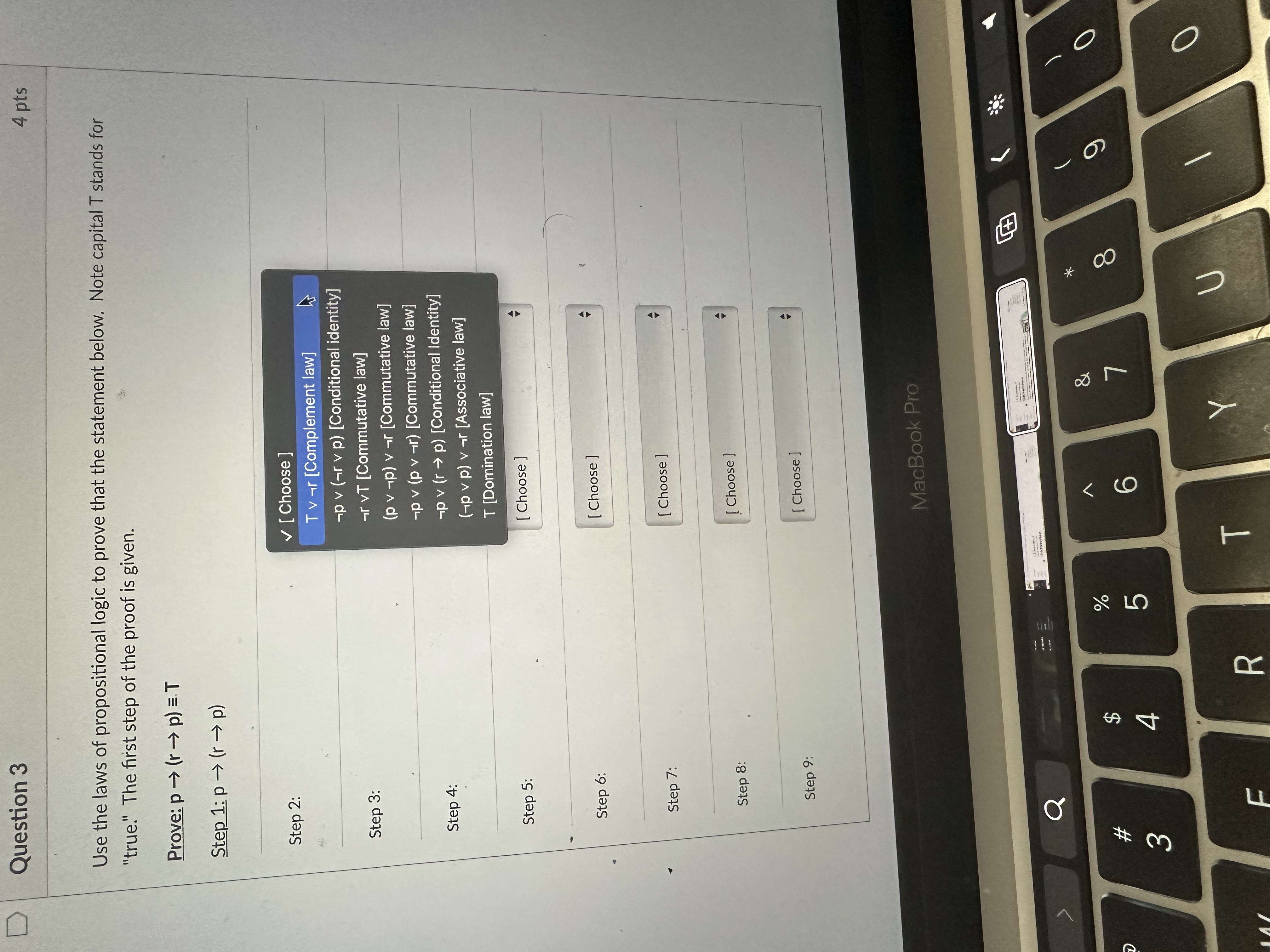 Solved Use The Laws Of Propositional Logic To Prove That The Chegg