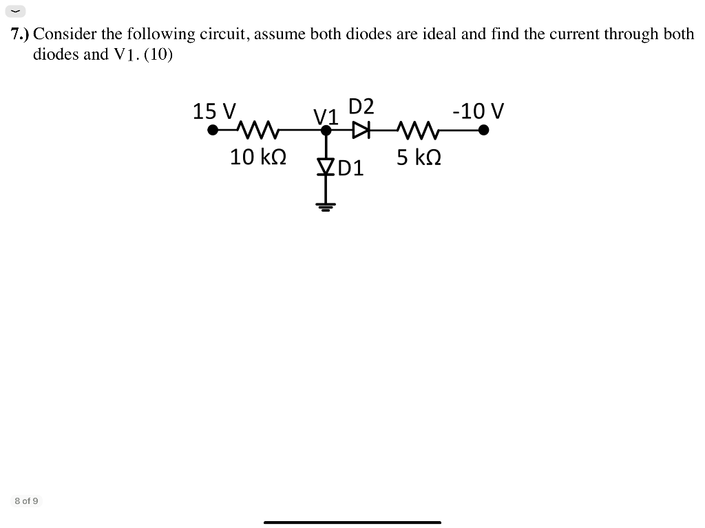 Solved Consider The Following Circuit Assume Both Chegg