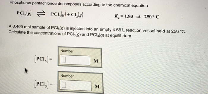 Solved Phosphorus Pentachloride Decomposes According To The Chegg