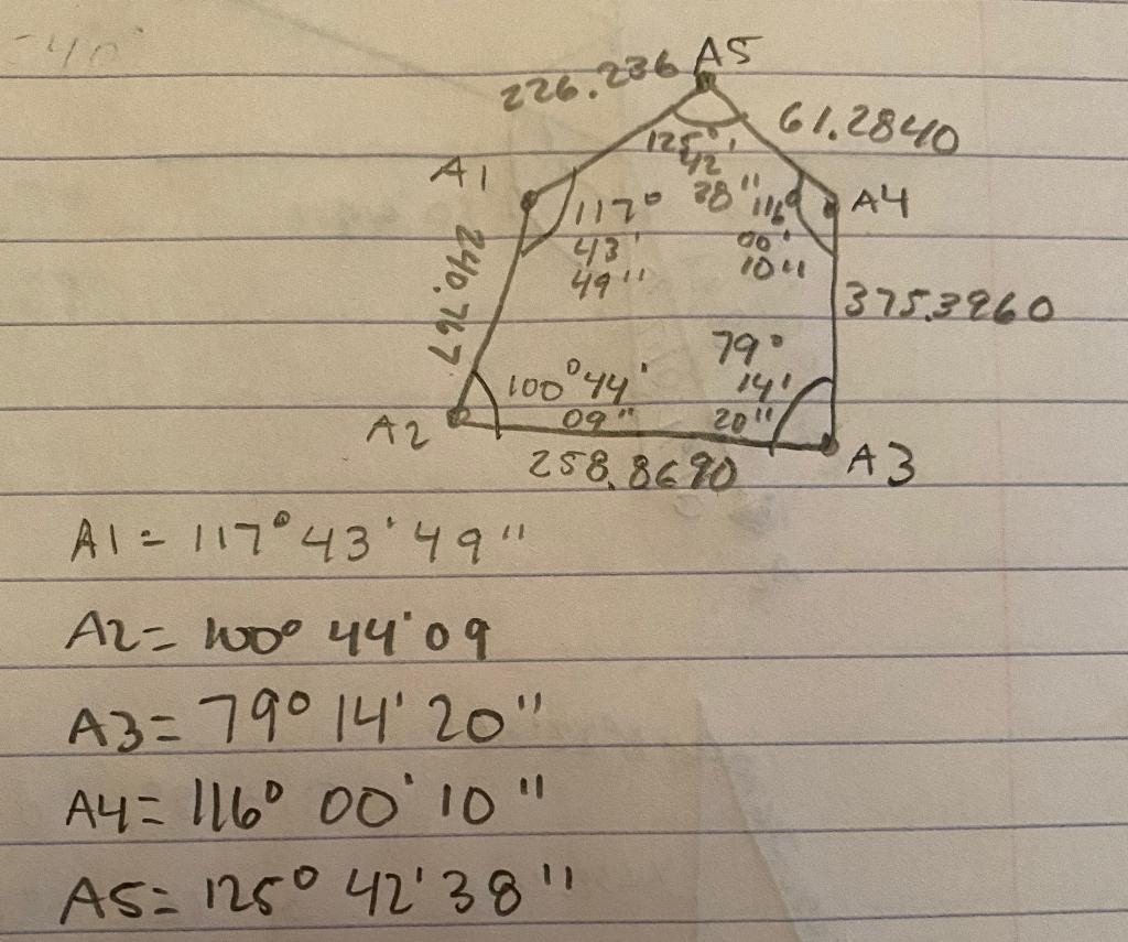 Solved 1 Complete The Traverse Calculations For The Chegg