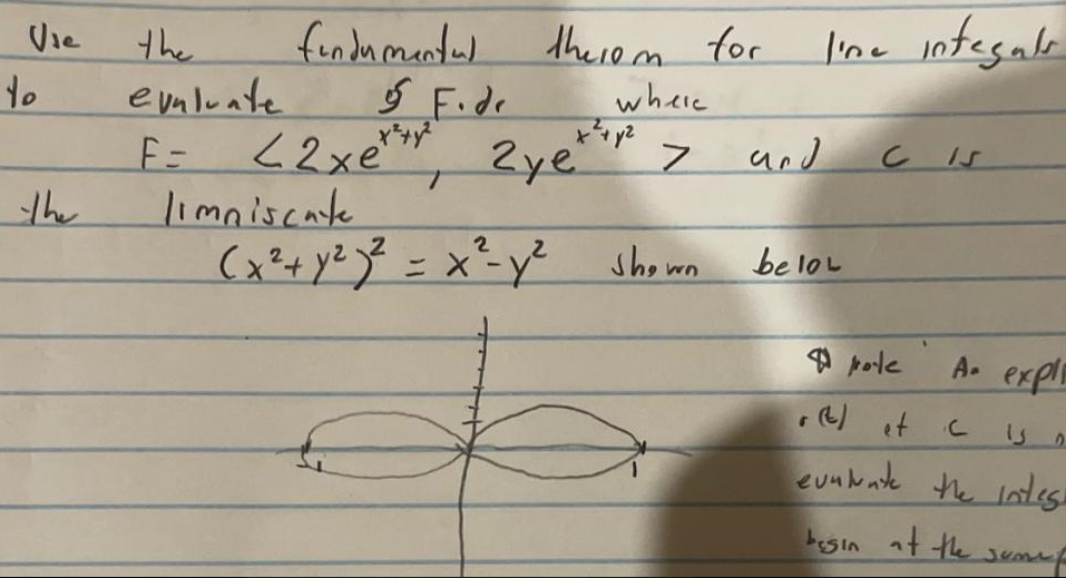 Solved Vie The Findumentul Theiom For Line Integals The Chegg