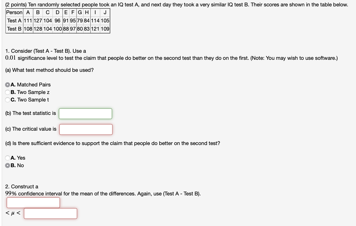 Solved 2 Points The Following Exercise Is Based On Summary Chegg