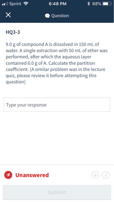 Solved I Sprint 6 48 PM 68 Question HQ3 2 Arrange The Chegg