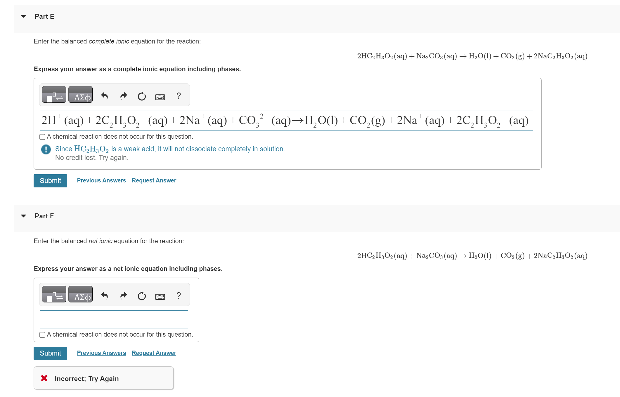 Solved Enter The Balanced Complete Ionic Equation For The Chegg