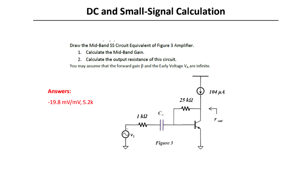 Solved Draw The Mid Band Ss Circuit Equivalent Of Figure Chegg