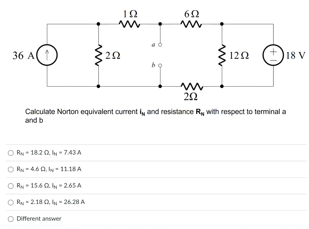 Solved Calculate Norton Equivalent Current In And Resistance Chegg