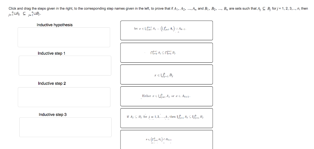 Click And Drag The Steps Given In The Right To Chegg