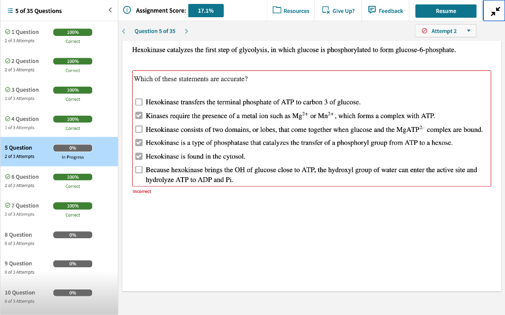 Solved Hexokinase Catalyzes The First Step Of Glycolysis In Chegg