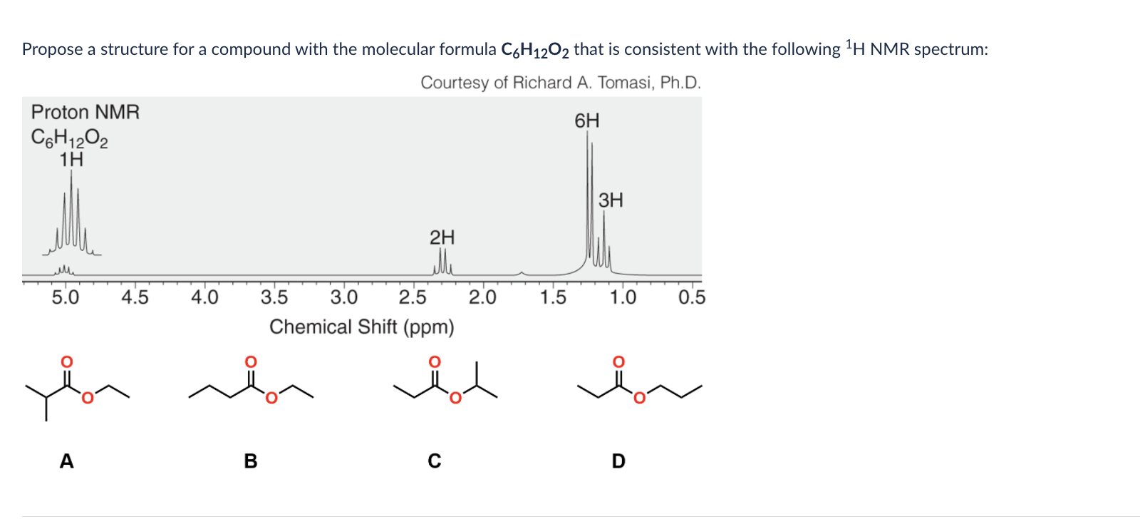 Solved Propose A Structure For A Compound With The Molecular Chegg