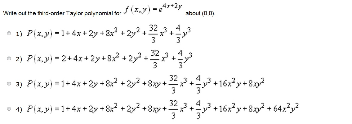 Write Out The Third-order Taylor Polynomial For ... | Chegg.com