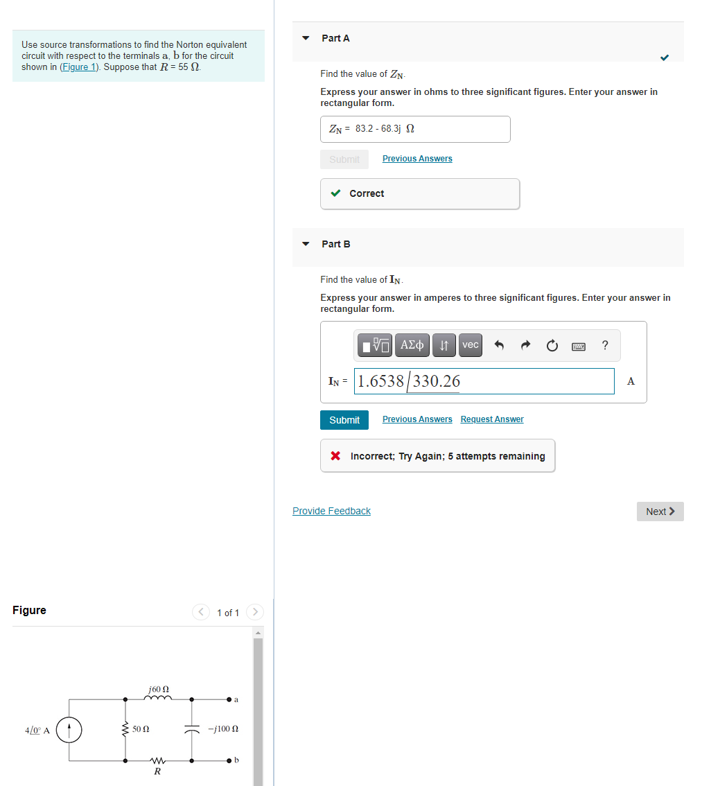 Solved Part A Use Source Transformations To Find The Norton Chegg