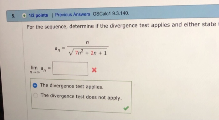 Solved 1 2 Points Previous Answers OSCalc1 9 3 140 5 For Chegg