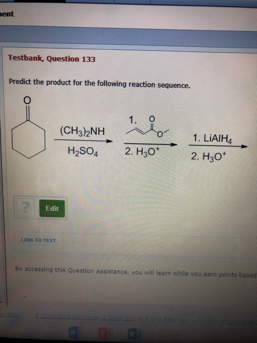 Solved Predict The Product For The Following Reaction Chegg