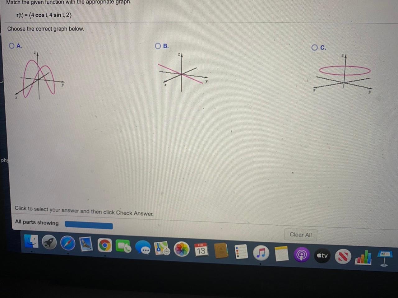 Solved Match The Given Function With The Appropriate Graph Chegg