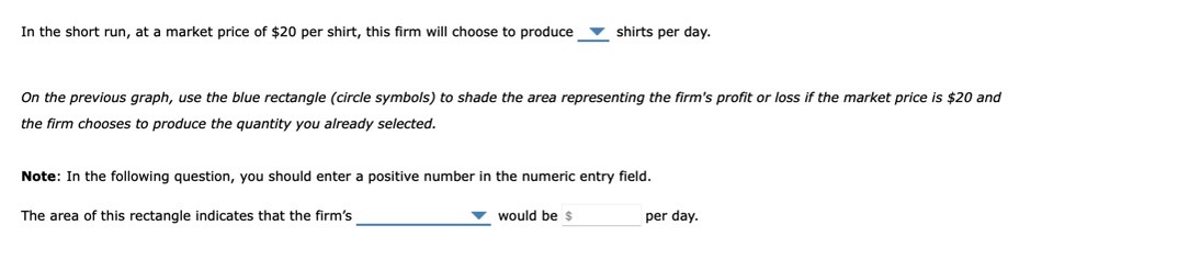 Solved Short Run Profit Maximization Or Loss Minimization Chegg