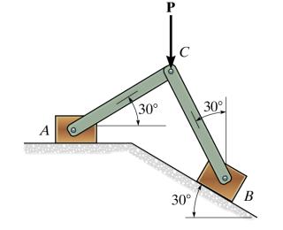 Solved Two Blocks A And B Each Having A Mass Of 3 Kg Are Chegg