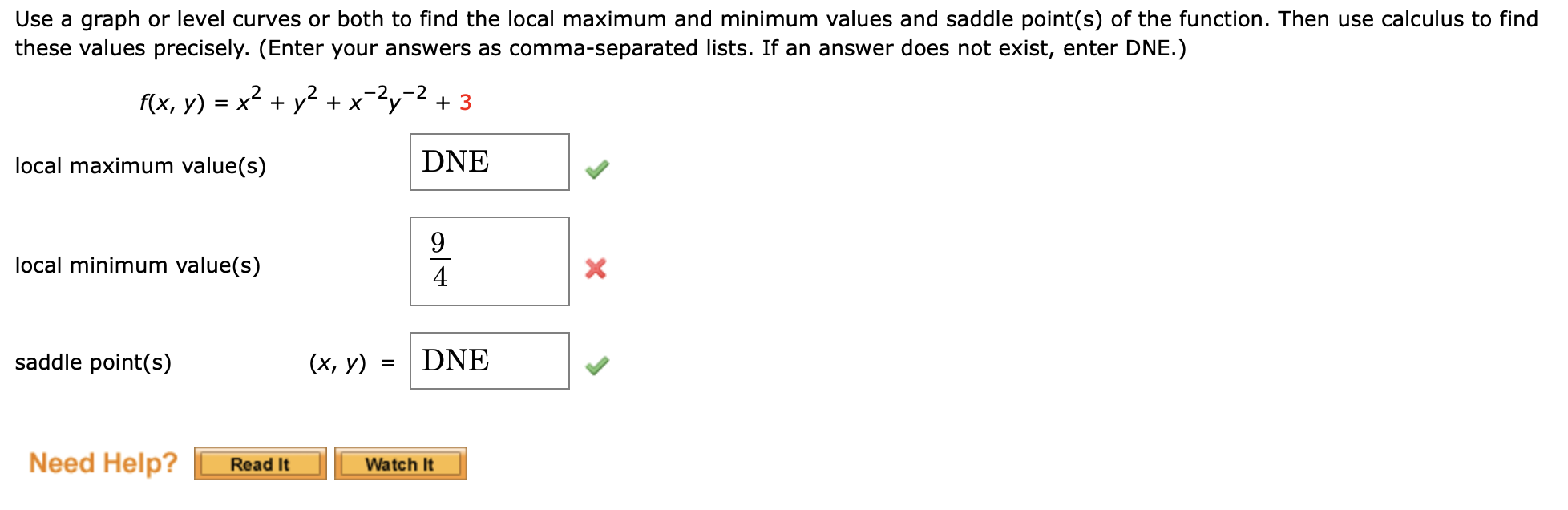 Solved Use A Graph Or Level Curves Or Both To Find The Local Chegg