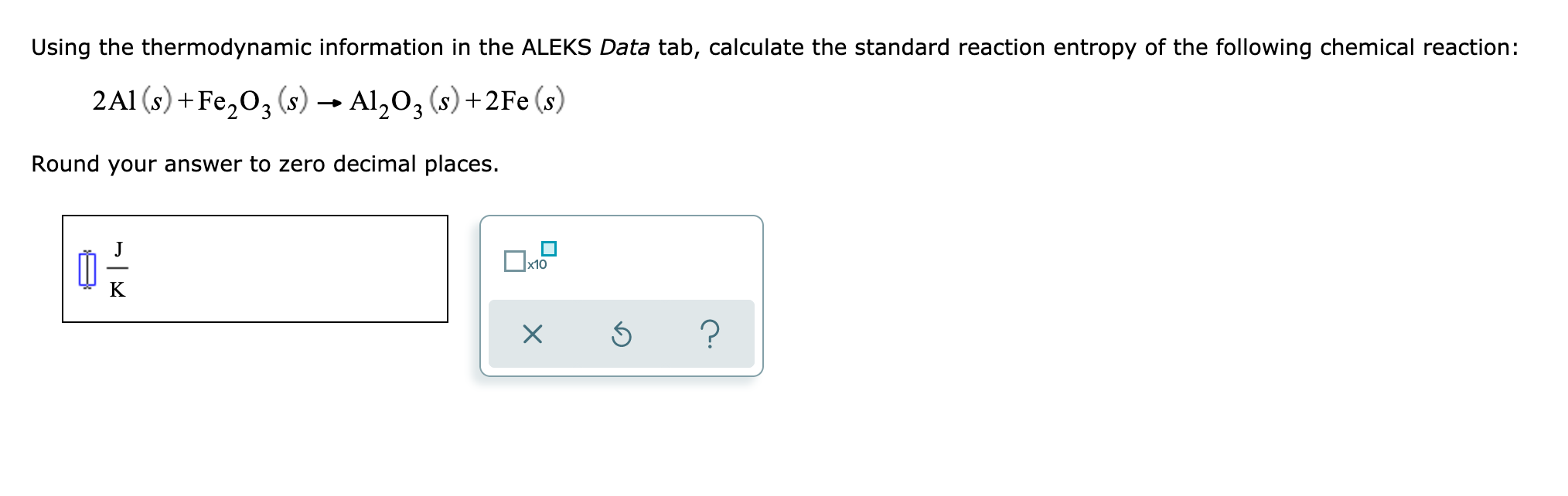 Solved Using The Thermodynamic Information In The Aleks Data Chegg