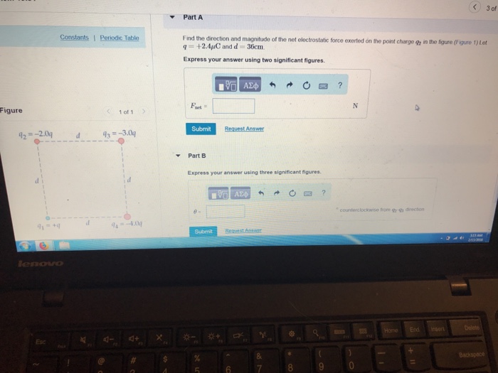 Solved Part A Constants Periodic Table Find The Direction Chegg