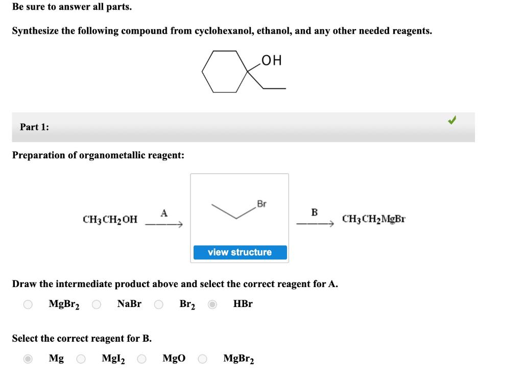 Solved Be Sure To Answer All Parts Synthesize The Following Chegg