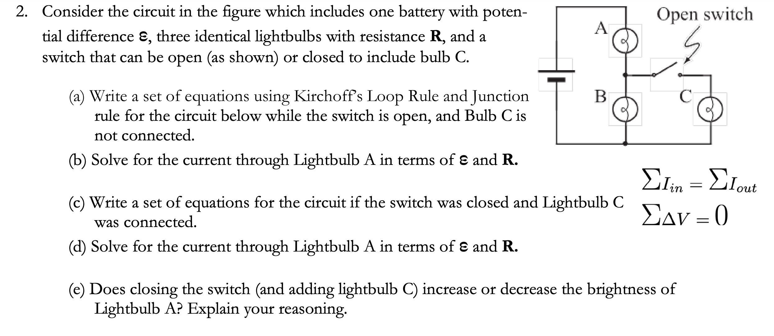 Solved Consider The Circuit In The Figure Which Includes Chegg