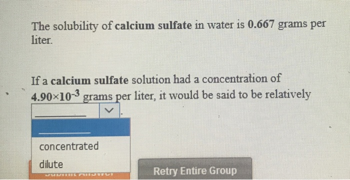 Solved The Solubility Of Calcium Sulfate In Water Is 0 667 Chegg