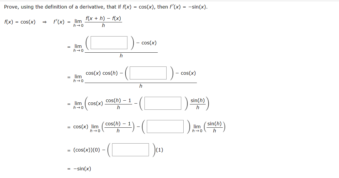 Solved Prove Using The Definition Of A Derivative That If Chegg