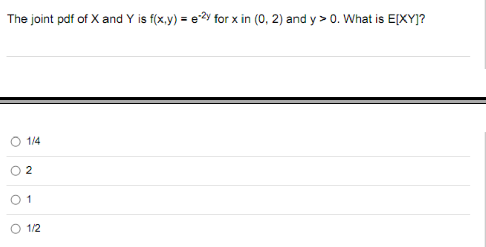 Solved The Joint Pdf Of X And Y Is F X Y E 2y For X In Chegg