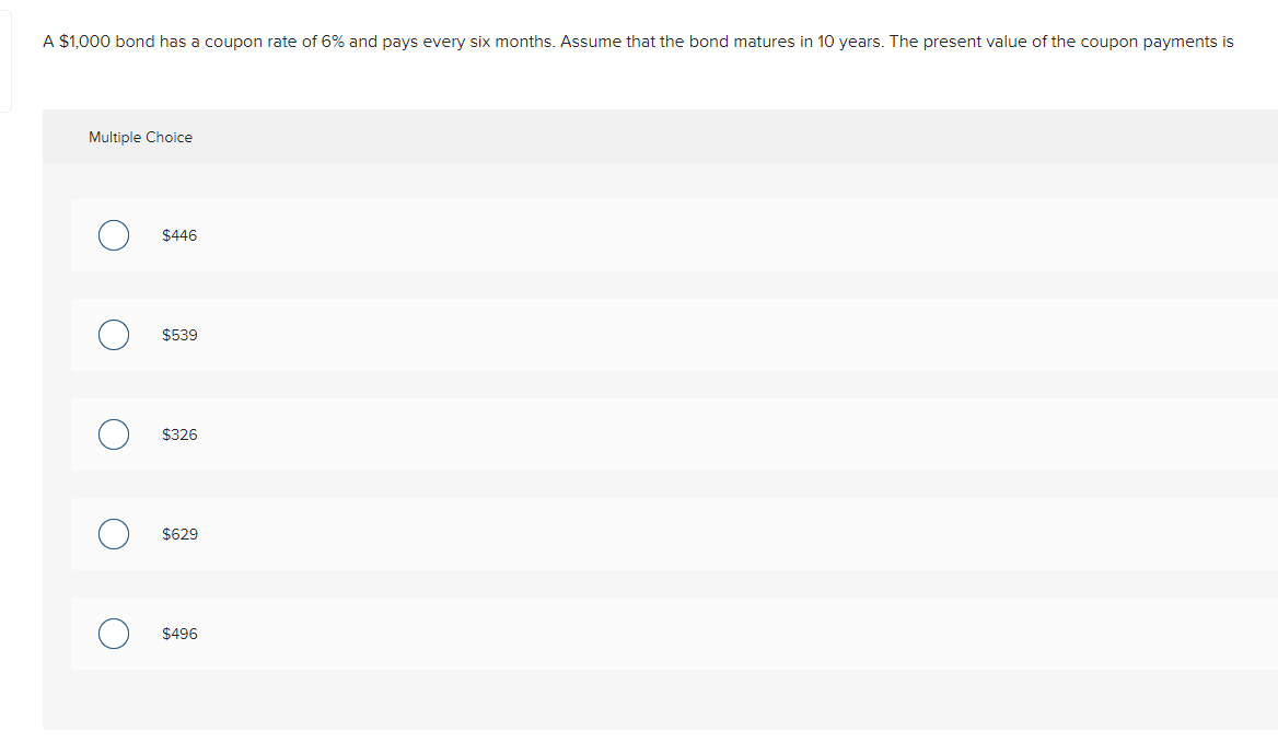 Solved A 1 000 Bond Has A Coupon Rate Of 6 And Pays Every Chegg