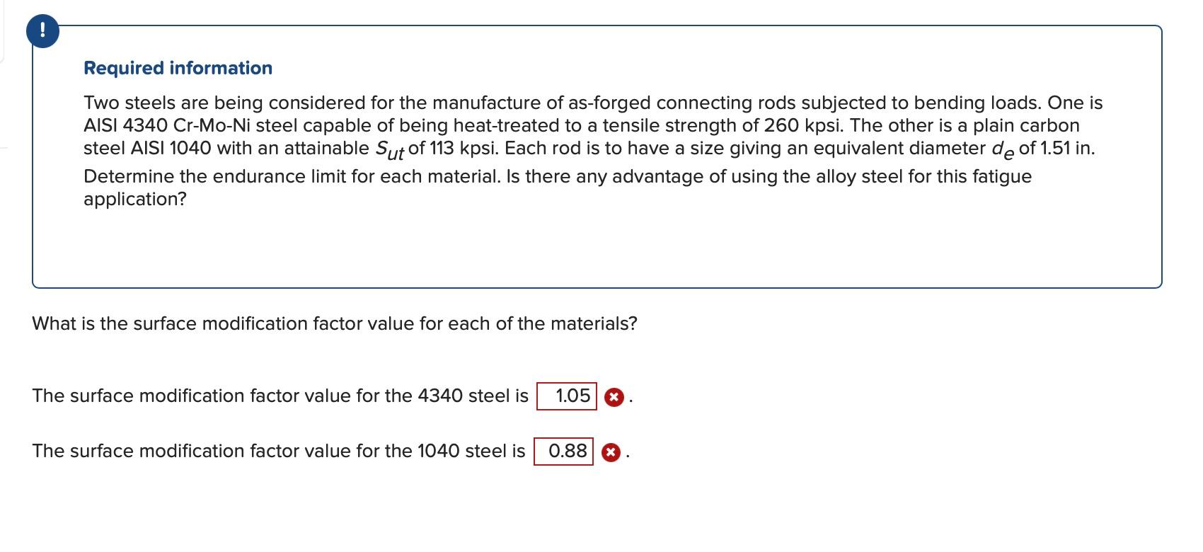 Solved Required Information Two Steels Are Being Considered Chegg