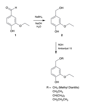 Solved Step 1 Reduction Of 3 Ethoxy 4 Hydroxybenzaldehyde Chegg