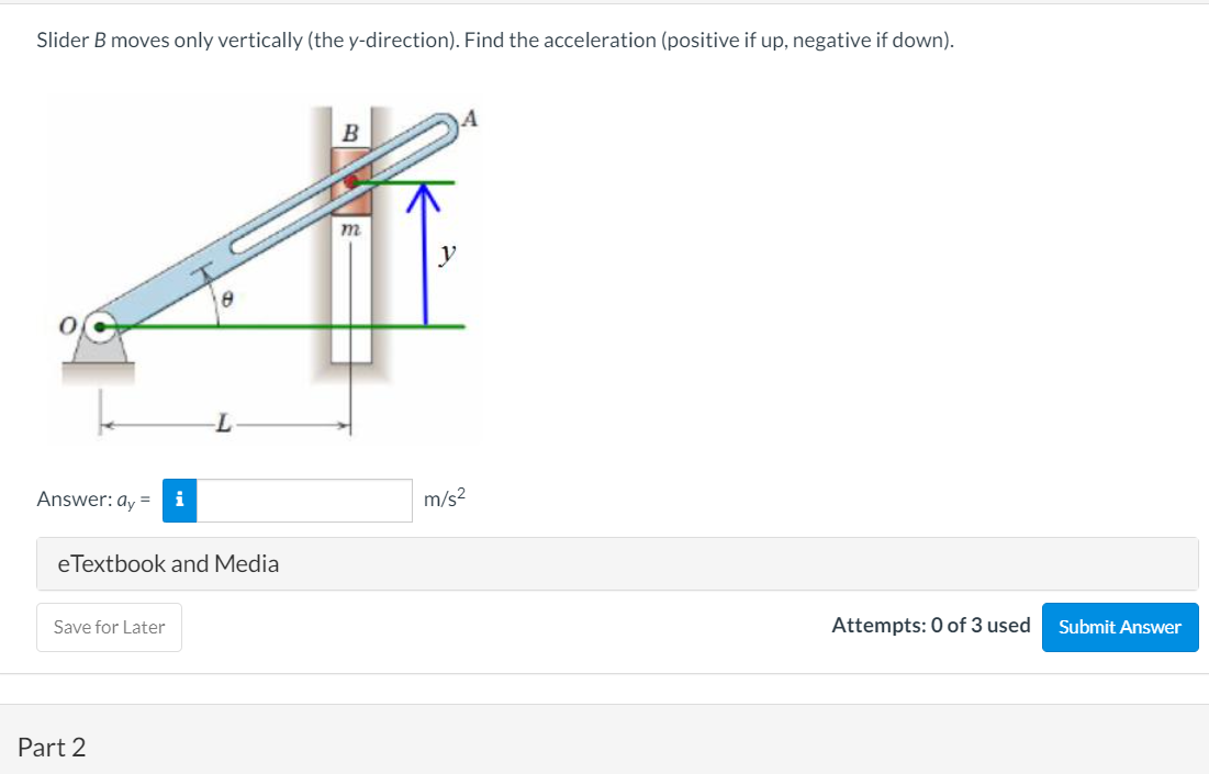 Solved The Slotted Arm OA Rotates About A Fixed Axis Through Chegg