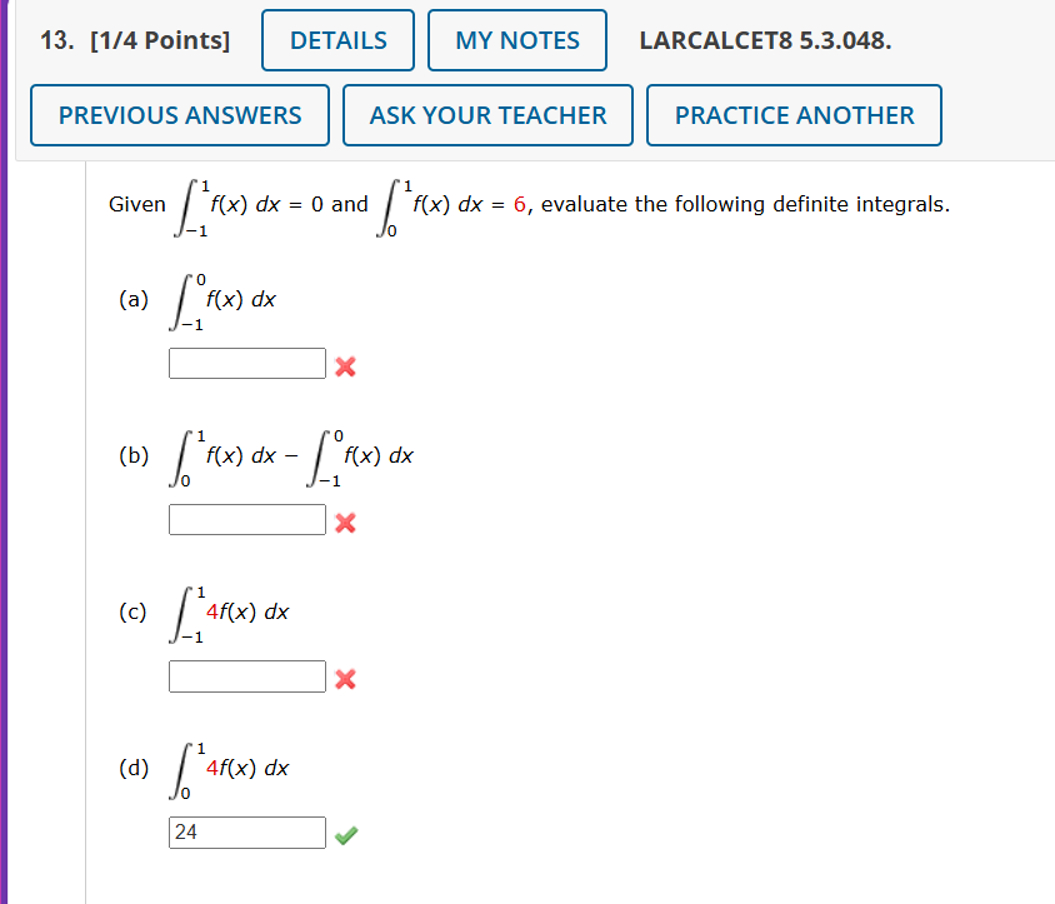 Solved Given F X Dx And F X Dx Evaluate The Chegg