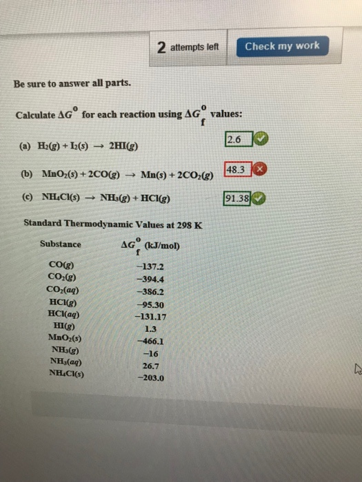 Solved 1 Attempts Left C Check My Work Select The Single Chegg