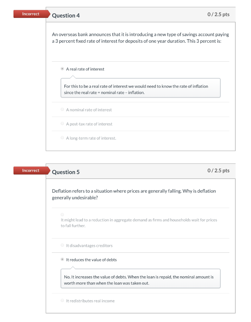 Solved Incorrect Question Pts In Periods Of Rapid Chegg