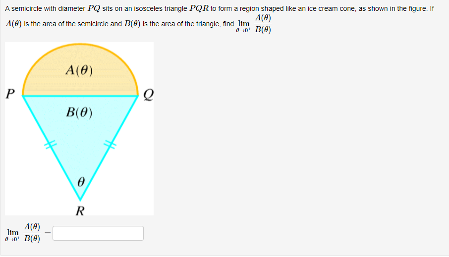 Solved A Semicircle With Diameter Pq Sits On An Isosceles Chegg