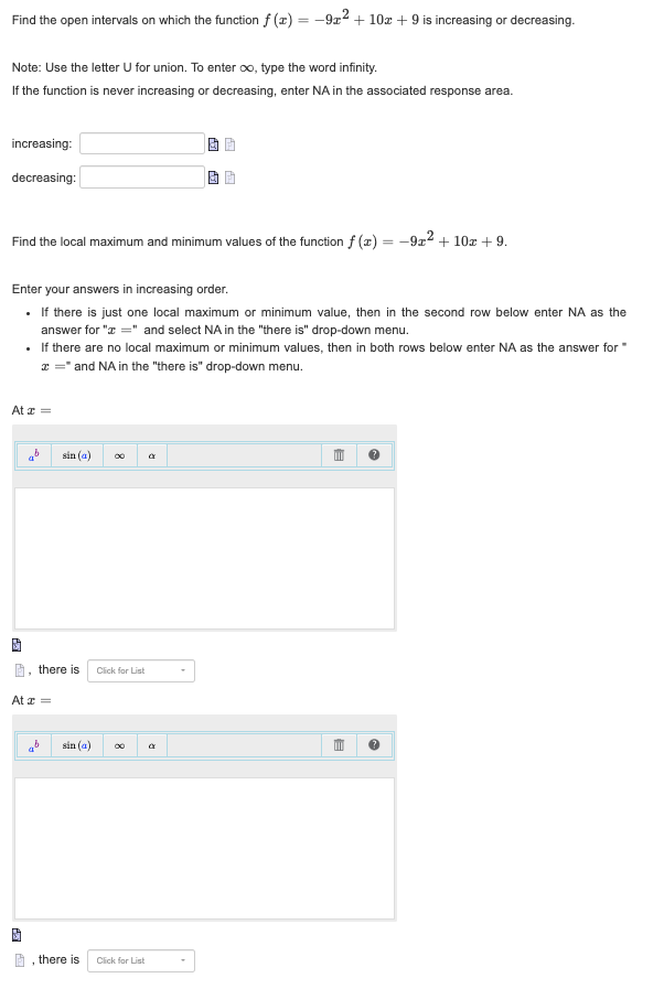 Solved Find The Open Intervals On Which The Function Chegg