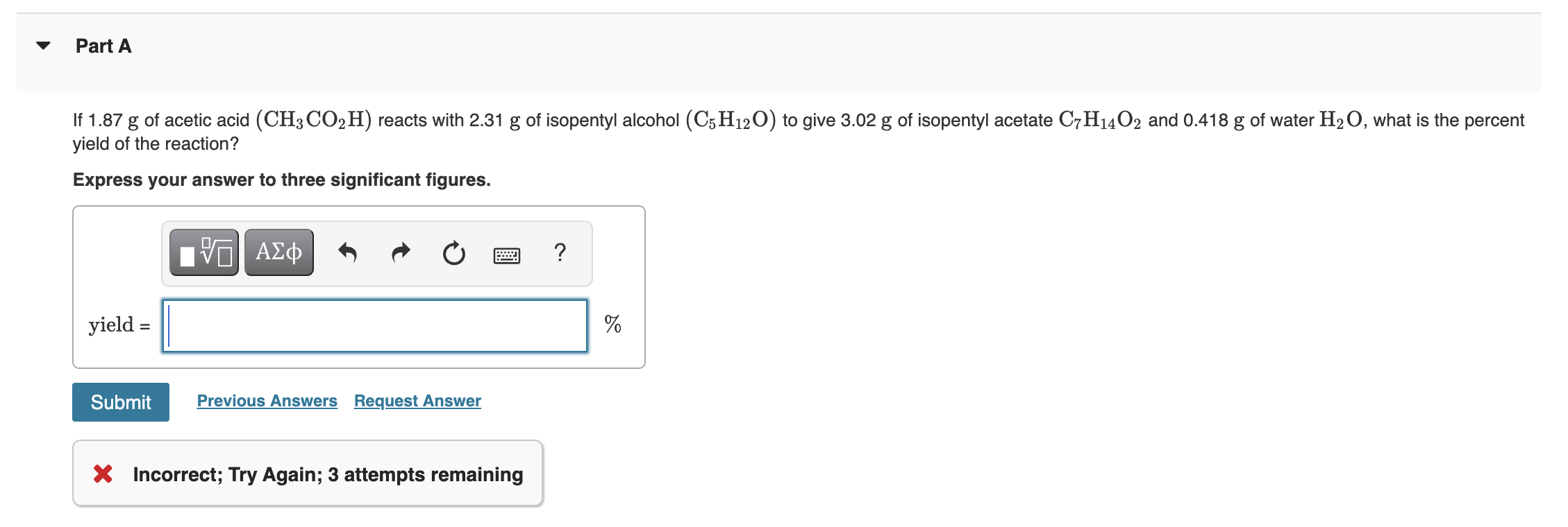 Solved Part A Predict Whether A Precipitation Reaction Will Chegg