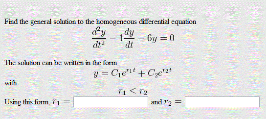 Find The General Solution To The Homogeneous Differential 7098