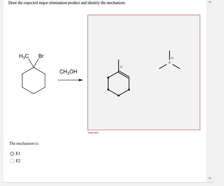 Solved Draw The Expected Major Elimination Product And Chegg