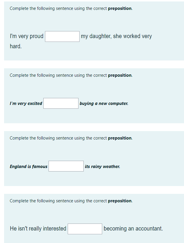 Solved Complete The Following Sentence Using The Correct Chegg