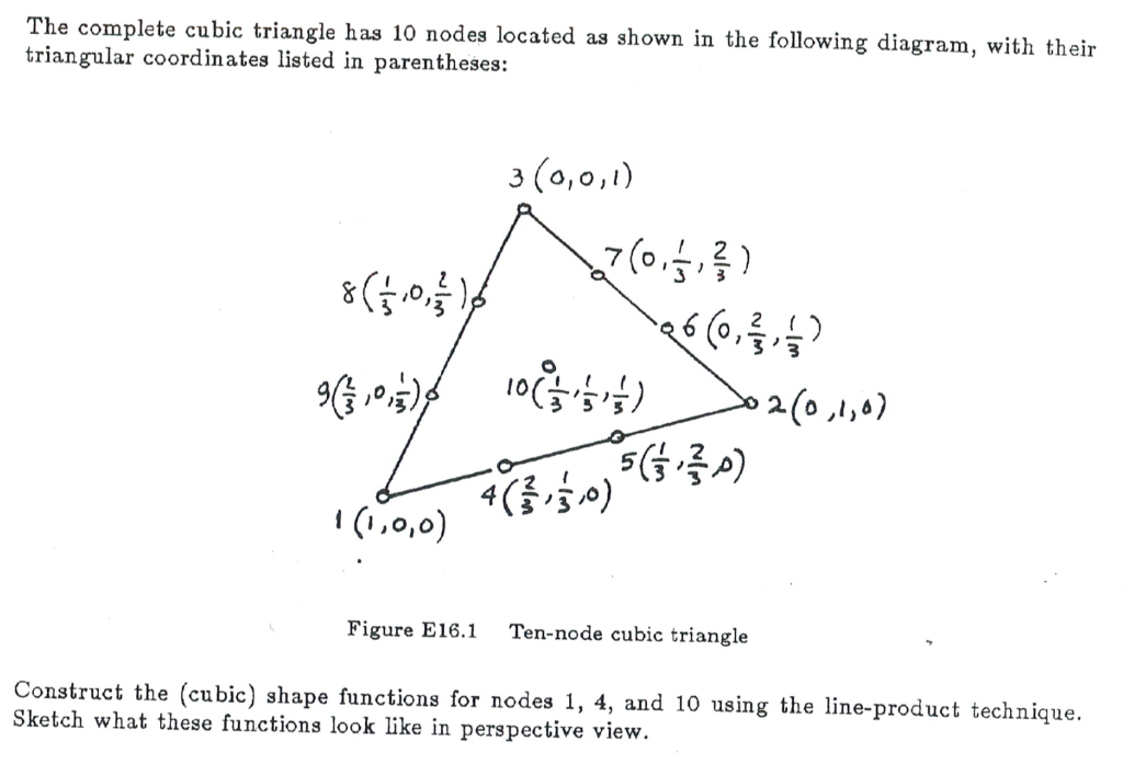 Cubic Triangle Has Nodes Located As Shown In The Chegg