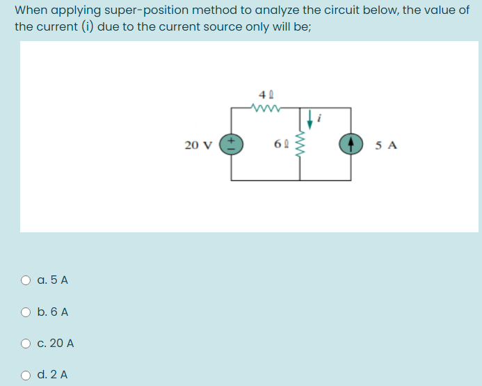 Solved When Applying Super Position Method To Analyze The Chegg