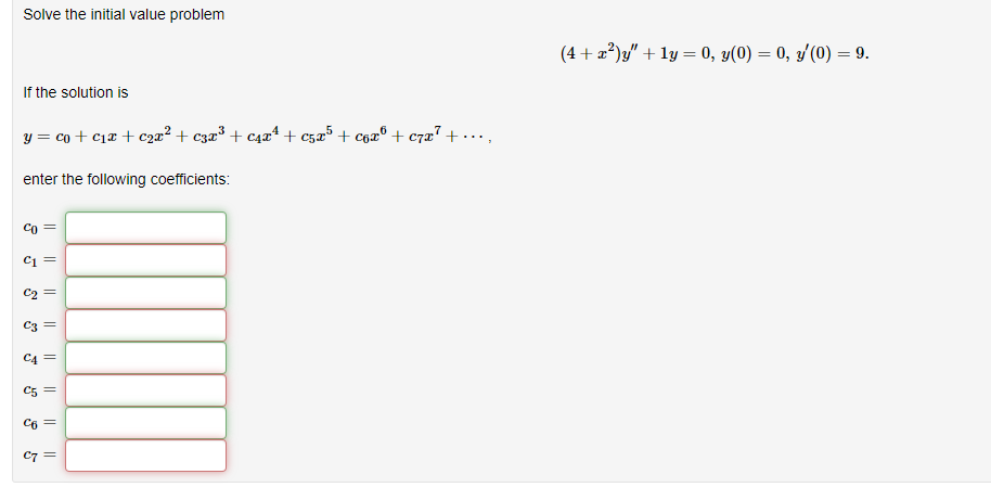 Solved Solve The Initial Value Problem Chegg